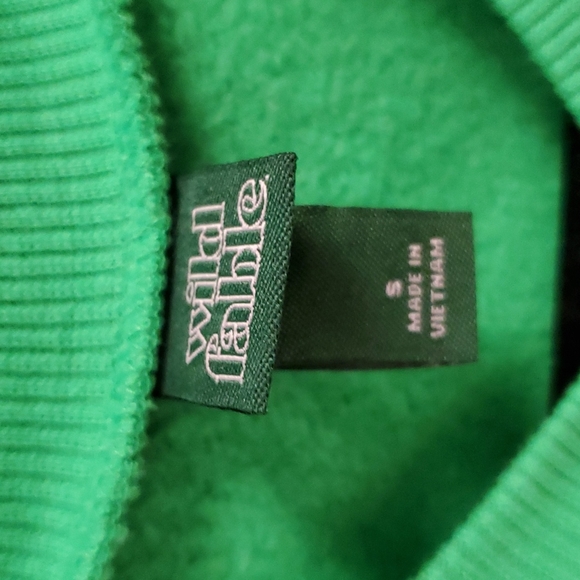 Woman's Sweatshirt Vibrant Green - Picture 3 of 6